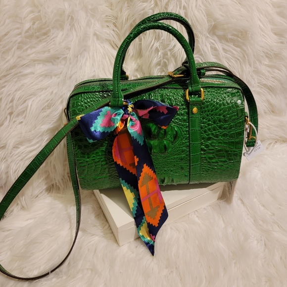 Handbags - NWT Boston faux Croc bag